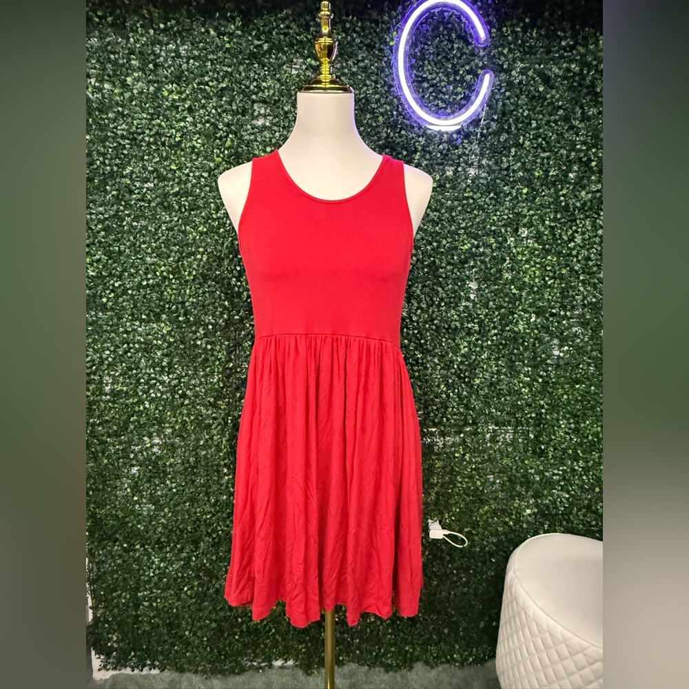 Red Sleeveless Mini Dress